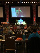my friend, coach, mentor bringing the WORD at opening session of Annual Conference